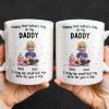 Happy First Father's Day as my DADDY, Love is Big - Personalized Custom Coffee Mug - DAD170_MG