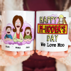 Happy M-udder's Day - Personalized Mug - Gift For Grandma, Mom, Mothers Day | CL54.V2 HH01
