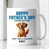 Happy Mother's Day Father's Day Human Servant Cartoon Funny Dogs Blue Tone Personalized Mug