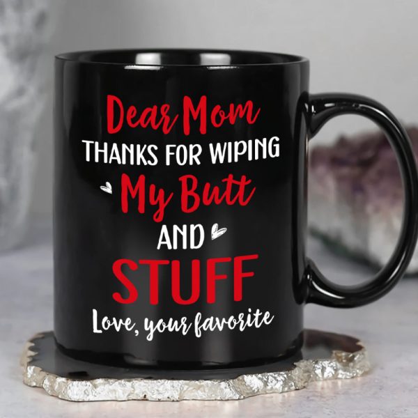 Happy Mother's Day, Gift For Mom, Personalized Mug, Butt Mug, Mother's Day Gift
