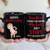 Happy Mother's Day, Gift For Mom, Personalized Mug, Butt Mug, Mother's Day Gift