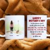 Happy Mother's Day, Gift For Mom, Personalized Mug, Dog Mom Mug, Mother's Day Gift