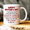 Happy Mother's Day, Gift For Mom, Personalized Mug, Dog Mom Mug, Mother's Day Gift