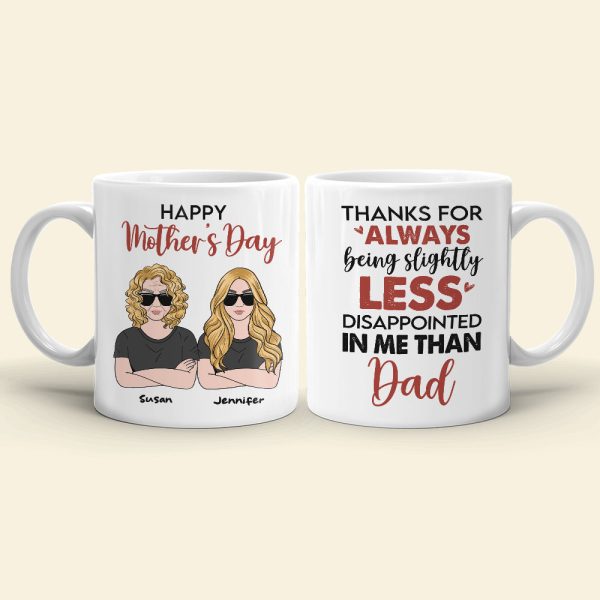 Happy Mother's Day, Gift For Mom, Personalized Mug, Mom And Kid Coffee Mug, Mother's Day Gift