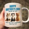 Happy Mother's Day Human Servant - Personalized Mug - Unique Gift for Cat Moms