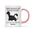 Happy Mother's Day Human Servant Cartoon Walking Cat Personalized Mug