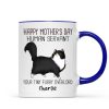 Happy Mother's Day Human Servant Cartoon Walking Cat Personalized Mug