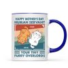 Happy Mother's Day Human Servant Retro Personalized Mug