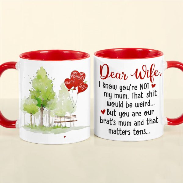 Happy Mother's Day, Personalized Couple Coffee Mug Wine Tumbler Accent Mug