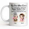 Happy Mother's Day Thank You Mom Newspaper Cartoon - Personalized Custom Coffee Mug - MOM146_MG