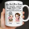 Happy Mother's Day Thank You Mom Newspaper Cartoon - Personalized Custom Coffee Mug - MOM146_MG