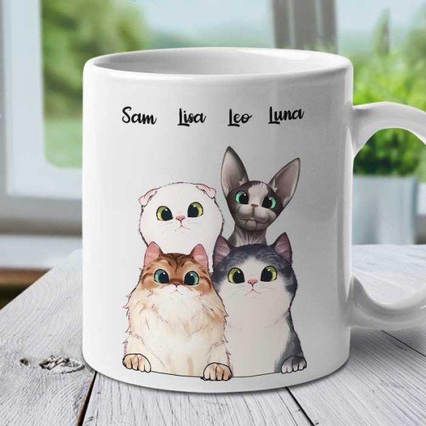 Happy Mother's Day To The Best Cat Mum - Gift For Mother's Day - Personalized Mug