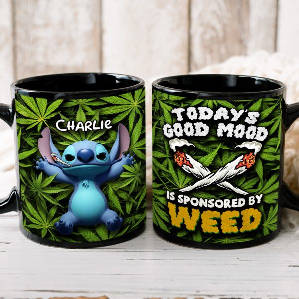 Happy Tropical Alien Coffee Mug - Personalized Gifts For Weed Lovers 02TODT090625