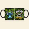 Happy Tropical Alien Coffee Mug - Personalized Gifts For Weed Lovers 02TODT090625