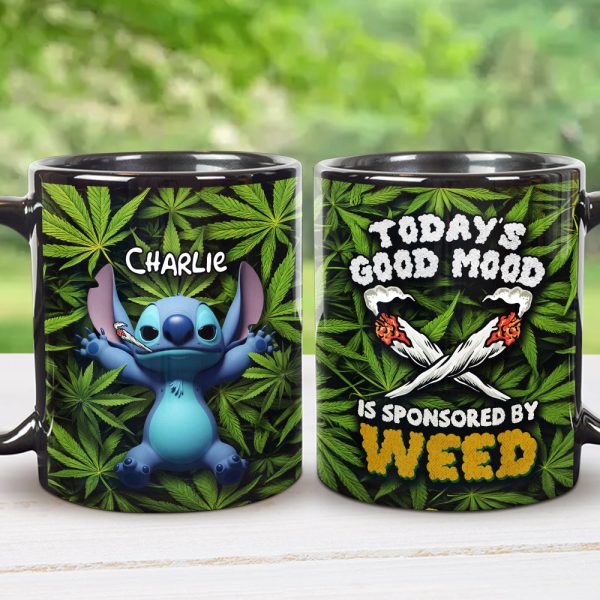 Happy Tropical Alien Coffee Mug - Personalized Gifts For Weed Lovers 02TODT090625