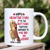 Happy Valentine's Day - Personalized White Mug - Gift For Couple HH01