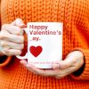 Happy Valentine's Day I'll Give You The D Later Mug - Personalized Custom Coffee Mug - CPL129_MG