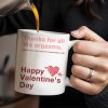Happy Valentine's Day Love and Relationship Moments Mug - Personalized Custom Coffee Mug - CPL130_MG
