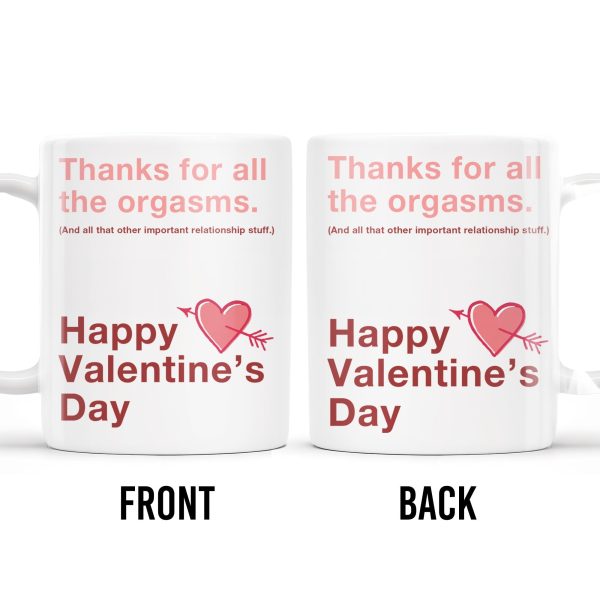 Happy Valentine's Day Love and Relationship Moments Mug - Personalized Custom Coffee Mug - CPL130_MG