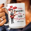 Happy Valentine's Day To My Love - Personalized Photo Mug - Valentine's Day Gifts For Men, Husband, Him, Boyfriend