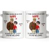 Having Me As Your Wife Is Enough Of A Gift - Personalized Custom Coffee Mug - CPL1343_MG