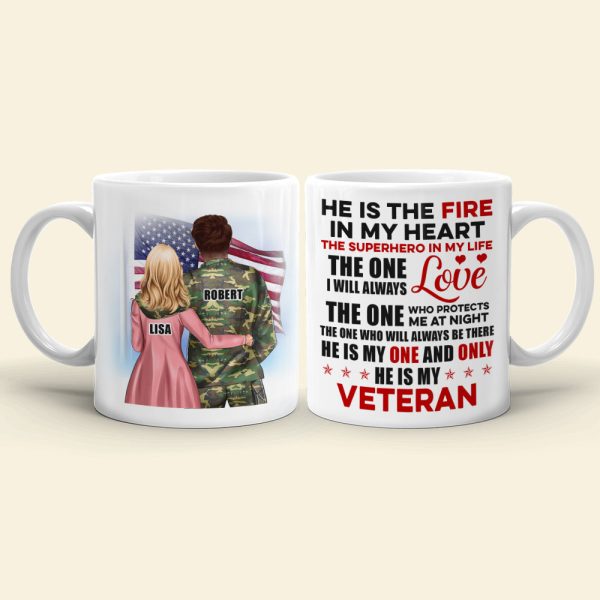 He Is The Fire In My Heart-Personalized Coffee Mug - Gift For Couple- 04ntqn040323tm