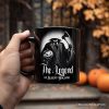 Headless Horseman Spooky Portrait Personalized Mug Horror Villain Theme Halloween Gift with Custom Name