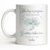 Healing In Progress, Hope Love Light, Stars Leaves Design - Personalized Custom Coffee Mug - DTG069_MG