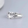 Heart Hand Hug Adjustable Ring for Couples