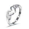 Heart Hand Hug Adjustable Ring for Couples
