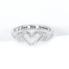 Heart Hand Hug Adjustable Ring for Couples