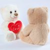 Heart Print Bear and Dog Plush Doll