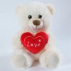 Heart Print Bear and Dog Plush Doll