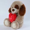 Heart Print Bear and Dog Plush Doll