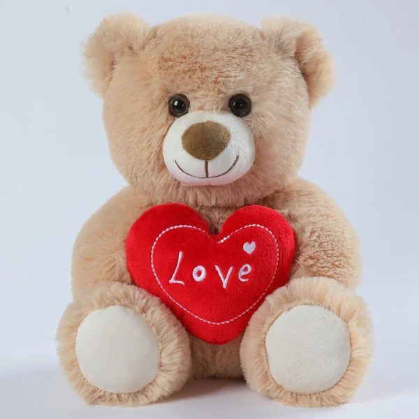 Heart Shaped Bear Plush Toy 13.5 Inches