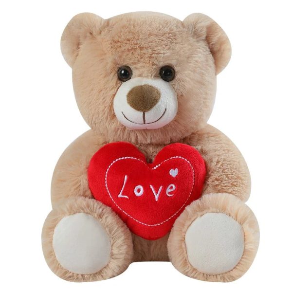 Heart Shaped Bear Plush Toy 13.5 Inches