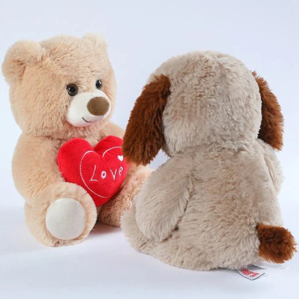 Heart Shaped Bear Plush Toy 13.5 Inches
