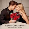 Heart-Shaped Rose Gift Box Foam Artificial Roses for Valentine’s Day and Special Occasions