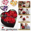 Heart-Shaped Rose Gift Box Foam Artificial Roses for Valentine’s Day and Special Occasions