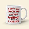 Heartbeat I Choose You, Personalized Coffee Mug, Funny Couple, Gifts For Couple