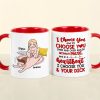 Heartbeat I Choose You, Personalized Coffee Mug, Funny Couple, Gifts For Couple