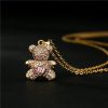 Heartbeat Teddy Bear Pendant Necklace