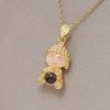 Heartbeat Teddy Bear Pendant Necklace