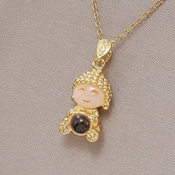 Heartbeat Teddy Bear Pendant Necklace
