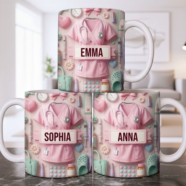 Heartfelt Gift for Dedicated Nurses - Personalized Custom Coffee Mug - NUR058_MG