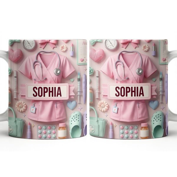 Heartfelt Gift for Dedicated Nurses - Personalized Custom Coffee Mug - NUR058_MG