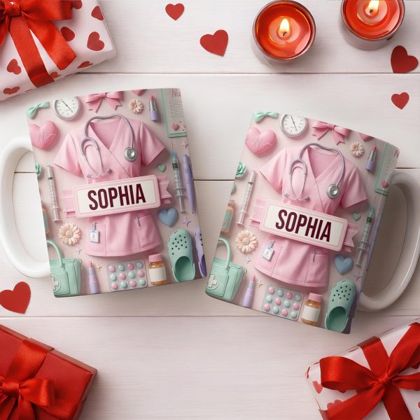 Heartfelt Gift for Dedicated Nurses - Personalized Custom Coffee Mug - NUR058_MG
