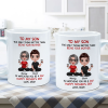 Heartfelt Tribute From Mom To Son Personalized Ceramic Mug, Father's Day Gift For Son