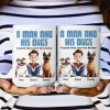 Heartwarming Pet-Themed Mug Personalized 'A Man and His Dogs' Design, Ideal Gift for Dog Owners