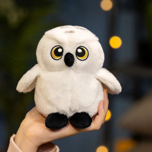 Hedwig Owl Plush Toy Soft Stuffed Animal Cute Shoulder Plush for Kids